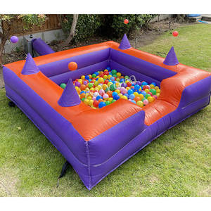 彩色充气游泳池与<span class=keywords><strong>zorb</strong></span>球充气儿童球池与空气杂耍出售 - Product Image 1