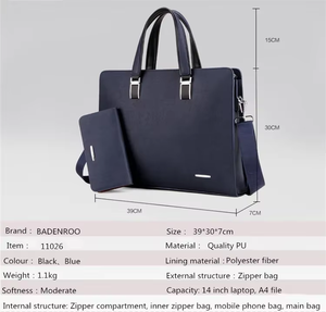 Nouveau <span class=keywords><strong>Sac</strong></span> <span class=keywords><strong>Bandoulière</strong></span> Homme Grande Capacité 2025 pour <span class=keywords><strong>Ordinateur</strong></span> Portable, Style Horizontal, Imperméable en PU, Idéal pour les Voyages d'Affaires et les Trajets Quotidien - Product Image 5