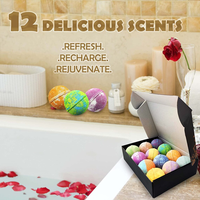 Nouveau bain boule de sel créatif dessin animé forme bombe de bain huile essentielle boule arc-en-ciel bulle bombe pour les enfants