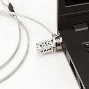 Chapado en cromo 4 combinación Digital para portátil Tablet cuña de bloqueo ranura para Cable de la computadora portátil de bloqueo - Product Image 5