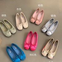 Chaussures plates ballerines décontractées et élégantes pour femmes, avec nœud, en microfibre, à bout rond, semelle intérieure souple et élastique – Nouveauté à prix abordable