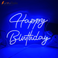 Droshipping Personnalisé Joyeux Anniversaire Oh Baby Better Together enseigne néon extérieur intérieur enseigne néon LED pour les affaires de fête