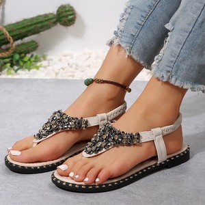Custom Logo Women Sexy Flat Plus Size Summer Beach Flip Flop Slipper Sandals - Product Image 4