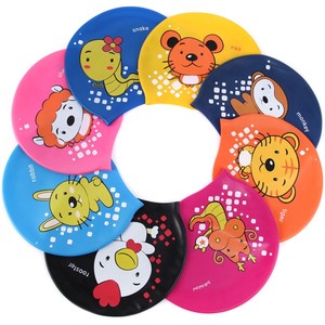 <span class=keywords><strong>Gorro</strong></span> de <span class=keywords><strong>piscina</strong></span> con dibujos de animales para niños, Logo personalizado - Product Image 1