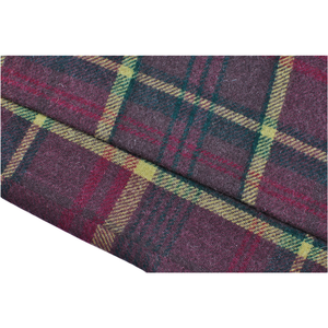 BLUE PHOENIX Coperte Invernali di Lusso in 100% Lana, <span class=keywords><strong>Plaid</strong></span> Tartan Intrecciato - Morbide a 2 Strati con Orlo Accogliente per Aereo e Casa - Product Image 4