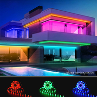 Bande lumineuse intelligente adressable Cri90+ sans points, dimmable, 24V, 120 LED, pleine couleur, PWM analogique RGBW, pour vitrines
