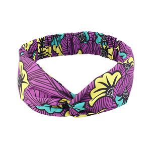 Bandas para el cabello <span class=keywords><strong>de</strong></span> algodón y poliéster a la moda, envoltura para el cabello con patrón africano, accesorios para mujer, turbante cruzado trenzado, <span class=keywords><strong>diadema</strong></span> con estampado Floral - Product Image 6