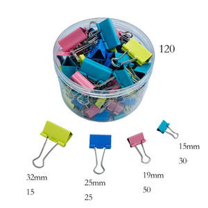 Phổ văn phòng văn phòng phẩm màu sắc kim loại giấy Clip chất kết dính clip cho Văn Phòng TrườNg Lớn Vừa Mini tùy chỉnh chất kết dính <span class=keywords><strong>Clips</strong></span> giấy - Product Image 1