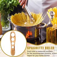 Outil de mesure pour pâtes spaghetti en bois avec 4 trous de portionnement, gadgets de contrôle de la portion pour la cuisine, accessoires de cuisson
