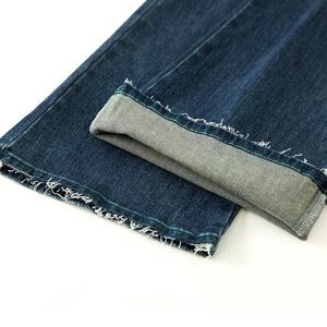 Jeans en denim pour femmes, personnalisés, de haute qualité, épais, délavés, à boutons, pour l'été, vente en gros - Product Image 5