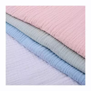 Tissu en mousseline de coton 100% doux, uni, 4, 3 ou 2 couches, tissé pour l'emmaillotage de bébé - Product Image 1