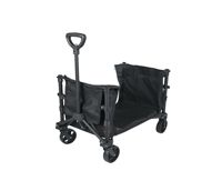 Chariot de camping pliable grande capacité avec plateau de table, conception à quatre roues, fond renforcé pour une manutention plus facile, OEM