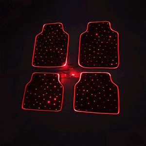 Kit de Fibra Óptica Starlight de 12V para Auto con Borde Decorativo, Control Remoto RF por APP, Alfombrillas de 4 Estrellas para Auto - Product Image 1