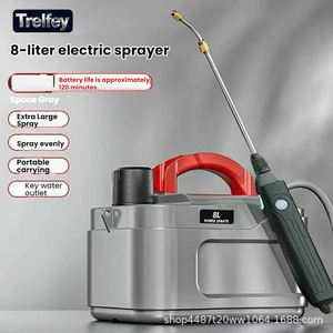 بخاخ حدائق محمول بسعة 8 لتر مع ضغط قابل للتعديل للعشب وأحواض الزهور والحدائق الزراعية - Product Image 2