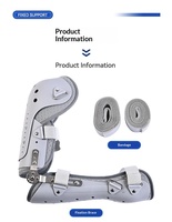 Nouvelle conception de fixation articulaire réglable pour l'épaule, le coude et le bras, attelle de soutien articulée pour la rééducation post-chirurgicale et le soulagement de la douleur en cas de fracture