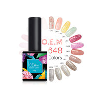 Vernis à ongles gel UV OEM ODM de haute qualité, 648 couleurs, effet miroir, longue tenue 20 jours, séchage LED, sans 11 toxines, végétalien
