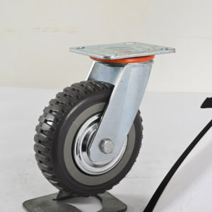 Fábrica Fornecer Diretamente 4 5 6 8 Polegada Roda Rodízio Giratório Duplo Freio Pu Castor Mid Heavy Duty <span class=keywords><strong>Caster</strong></span> 100-500kg para Trolley - Product Image 1