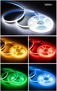 Puce rabattable sur panneau flexible, 252 puces, bande <span class=keywords><strong>LED</strong></span> 12V 24V 2700K, Tube en Silicone blanc, COB Flexible - Product Image 6