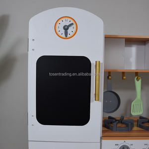 Juego de Cocina de Juguete de Madera Blanca Vintage para Niños con Refrigerador, Horno, Microondas, Fregadero y Lavadora - Product Image 6