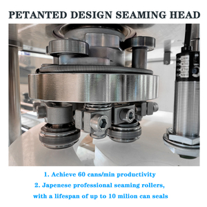 מחיר המפעל משקאות אוטומטי באופן מלא יכול seamer בירה לאטום בירה אלומיניום קל פתוח קל פחיות מיץ מכונת איטום - Product Image 4