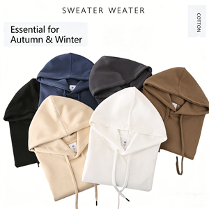 Felpa con Cappuccio a Doppio Strato da 320g per Uomo, Stile Casual e Ampio, con Scritta Stampata, Adatta per Abbigliamento da Lavoro - Product Image 4