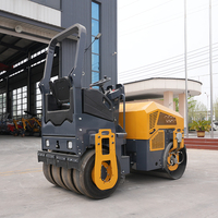 Nouveau Compacteur Routier Vibratoire à Double Tambour Hydraulique Personnalisable de 3 Tonnes avec Moteur Pompe Kubota Haute Efficacité