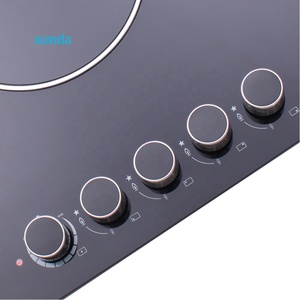 Appareil de cuisine Xunda, cuisinière 5 brûleurs (4 gaz, 1 électrique), <span class=keywords><strong>plaque</strong></span> de cuisson en verre trempé intégrée 5 brûleurs pour hôtel et usage domestique - Product Image 5