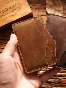 Monedero y Tarjetero de Cuero Vintage ZENOS, Cartera Multifuncional para Tarjetas de Visita con Fundas Protectoras - Product Image 2