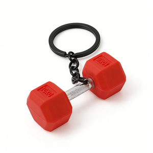 Porte-clés Haltère 3D en PVC Mini 10KG, Breloque <span class=keywords><strong>de</strong></span> Sac <span class=keywords><strong>de</strong></span> Sport, <span class=keywords><strong>Cadeau</strong></span> pour <span class=keywords><strong>Fan</strong></span> <span class=keywords><strong>de</strong></span> <span class=keywords><strong>Musculation</strong></span> - Product Image 5