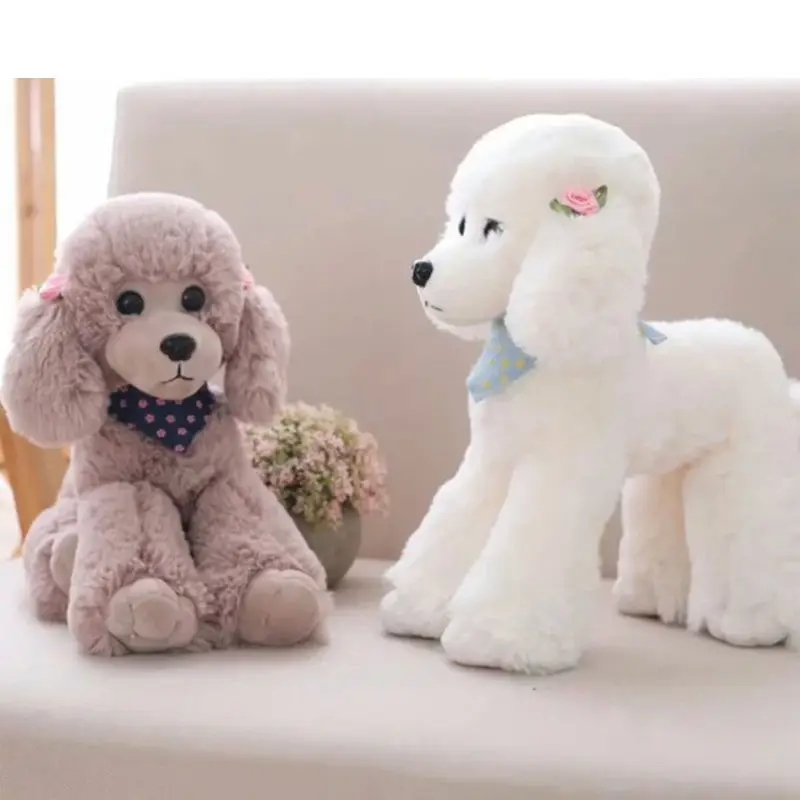 23/30/40cm chó xù nhồi bông búp bê đồ chơi sang trọng dễ thương siêu mềm vật nuôi Fluffy bé quà tặng sinh nhật Giáng sinh cho bé cún con dropship