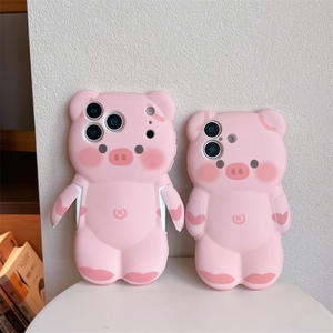 Custodia Morbida in TPU a Forma di Maialino Rosa per iPhone 17 Pro Max 16 Plus 15, <span class=keywords><strong>Cover</strong></span> Protettiva Anti-Caduta con Cartone Animato Carino per <span class=keywords><strong>Apple</strong></span> 14 13 <span class=keywords><strong>12</strong></span> - Product Image 3