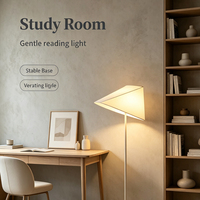 Lampe sur pied inclinable de style nordique, abat-jour en tissu de lin, base conique, E27, lumière ambiante chaude pour salon, chambre à coucher, bureau, 3 tailles