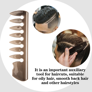 <span class=keywords><strong>Fourche</strong></span> large hommes outil de coiffure lissage des cheveux curling Vintage huile coiffure peigne - Product Image 3