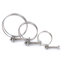 Collier de serrage à Double boulon robuste de Type allemand en acier inoxydable A2 de haute qualité pour colliers de serrage de boulons de tuyau