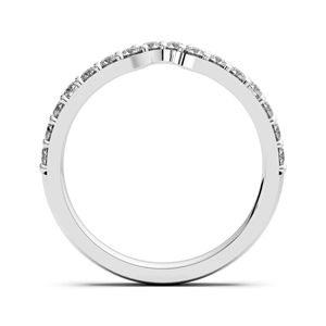 แหวนเพชรโมอีสสำหรับงานแต่งงานแบบคลาสสิกแหวนของขวัญวันเกิดตั้งวงง่ามทำจากเงินสเตอร์ลิงตัดโค้งตลอดกาล - Product Image 3