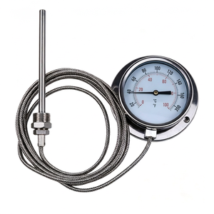 Termómetro Capilar de Acero Inoxidable 304 de Alta Calidad con Esfera de 100 mm, Compatible con OEM y ODM, de -50 a 500 Grados Centígrados - Product Image 1