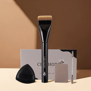 ชุดแปรงแต่งหน้าแบบแบน Chichodo ขนาด 10 มม. ขนแปรงสังเคราะห์ พร้อมไม้พายและอุปกรณ์มาส์ก ผลิตที่เมืองชางโจว - Product Image 5