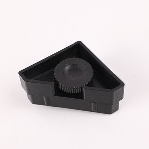 Adjustable Furniture Feet Triangular Black <b>Plastic</b> Leveling Foot For <b>Table</b> Easy Installation - Product Image 1
