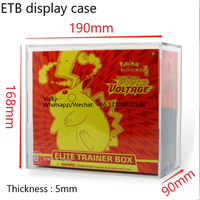 Boîte de présentation ETB en acrylique transparent personnalisé, vitrine transparente, boîte de présentation en acrylique avec porte pour garçon gamé, multi-compartiments