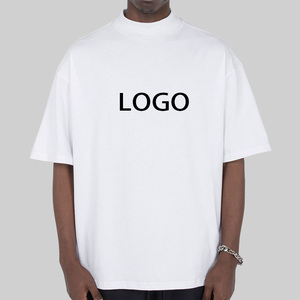 T-shirts vintage personnalisés pour hommes, 250 g/m², col montant, coupe ample, 100 % coton premium, impression sérigraphique - Product Image 3