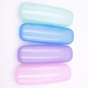 Étui à lunettes en plastique épaissi, rectangulaire, couleur unie, léger, résistant à la pression, boîte de rangement optique, collection automne 2024 - Product Image 4