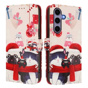 Merry Xmas Santa clause Ví da trường hợp đối với Samsung Galaxy S25 FE cạnh S23 siêu <span class=keywords><strong>S4</strong></span> cộng với A07 A17 A16 A26 A36 A56 lật Bìa - Product Image 3