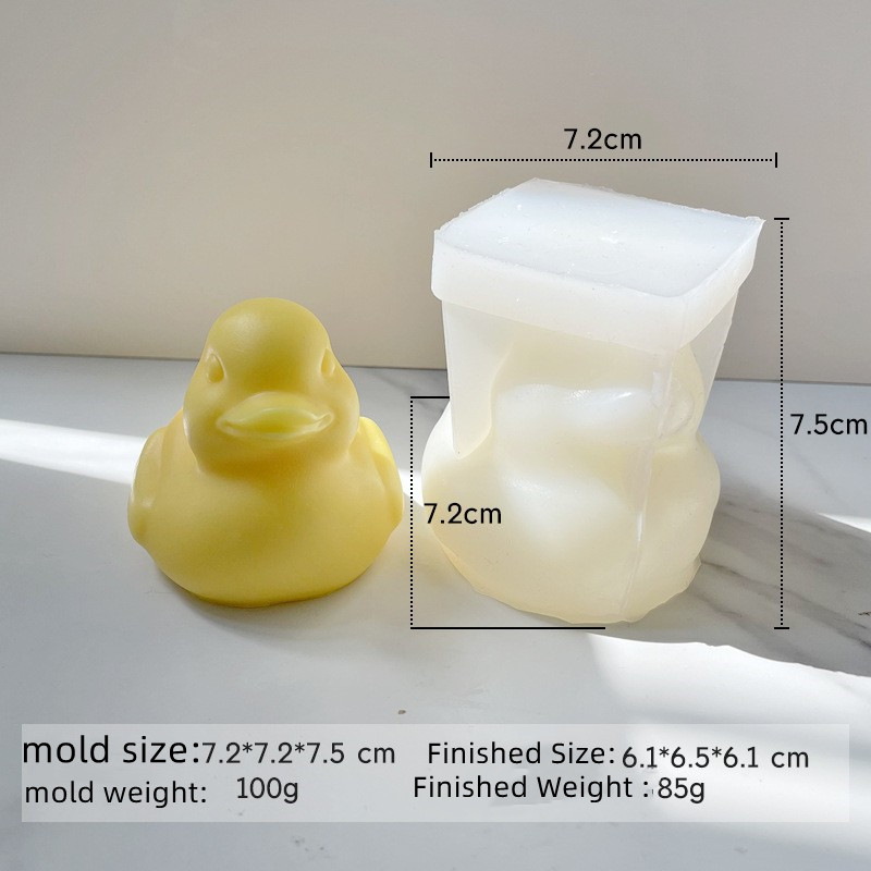 中国工場直送 3D 小さな黄色いアヒル アロマセラピー 石膏キャンドル