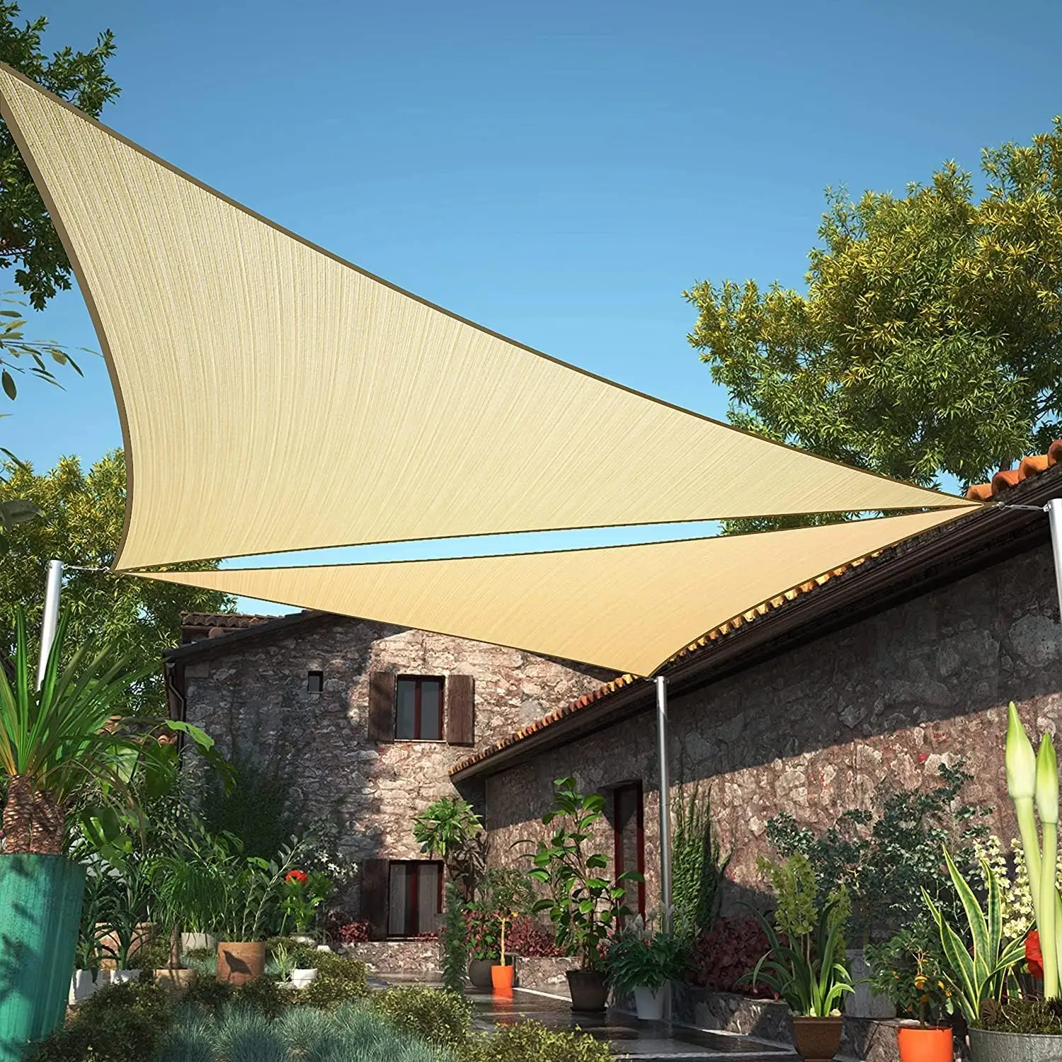 Precio barato impermeable 100% HDPE UV Block velas de sombra para el sol red de sombra parasol velas red de sombra para jardín al aire libre