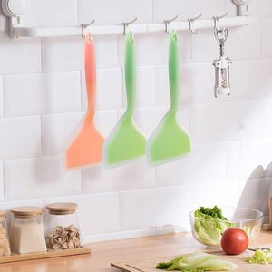 Heat Resistant <b>Silicone</b> BBQ Scraper Spatula <b>Tool</b> Set Food Grade Flexible Grill Scraper Sauce Spreader Barbecue Accessories - Product Image 2