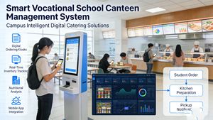 Système <span class=keywords><strong>de</strong></span> gestion <span class=keywords><strong>de</strong></span> la cafétéria des écoles professionnelles intelligentes - Solution <span class=keywords><strong>de</strong></span> restauration <span class=keywords><strong>numérique</strong></span> intelligente pour le campus - Product Image 1