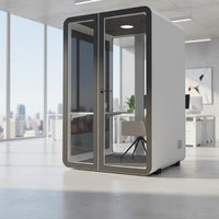 UNIBOOTH Cabines de travail insonorisées modernes, durables et multifonctionnelles, avec rangement, installation rapide, en aluminium de précision, pour atelier à domicile