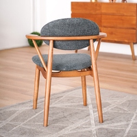 Chaise de salle à manger en bois massif moderne pour restaurant, maison, appartement, atelier, prix usine, mobilier d'hôtel, idéale pour la cuisine
