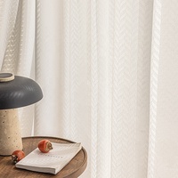 Style naturel lin Voile fenêtre écharpe rideaux tissus Super doux grande main sentiment blanc neige Tulle rideaux salon décor