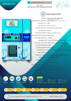 Distributeur automatique de glace commercial PUKUI ICE900, libre-service 24h/24, code QR, jetons, corps en acier, écran LCD, basé sur le cloud